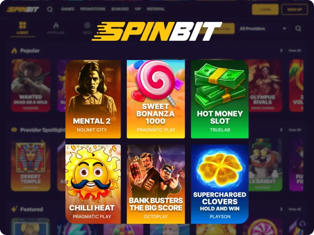 spinbit list of slots